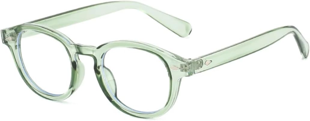 

Мужские солнцезащитные очки в стиле ретро с овальными заклепками, защита от УФ-излучения UV400, модные панк-очки, женские солнцезащитные очки с прозрачным градиентом SZVVBKK, Green Clear