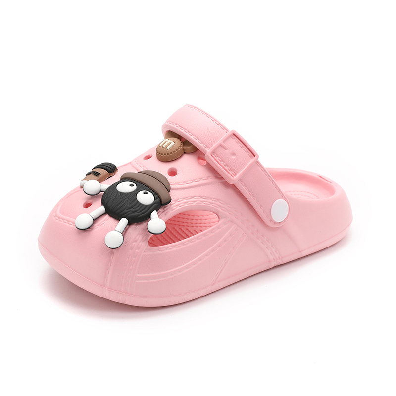 

Детские сандалии с низким верхом, нескользящие, износостойкие, дышащие JIAFEIMAO, розовый