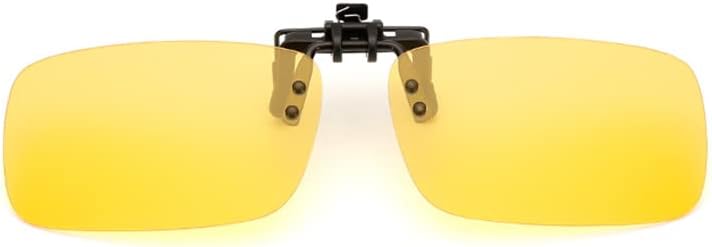 

Поляризованные солнцезащитные очки SEIWEI с клипсой для защиты от УФ-излучения, откидные безободковые солнцезащитные очки, антибликовые очки для вождения для женщин и мужчин, Night Vision Yellow