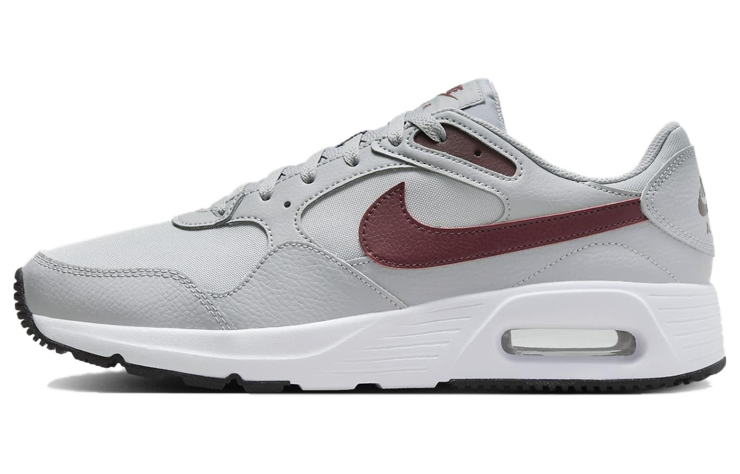 

Nike Air Max SC Устойчивые к истиранию Дышащие Низкие Повседневные Кроссовки Мужские Серые Красные