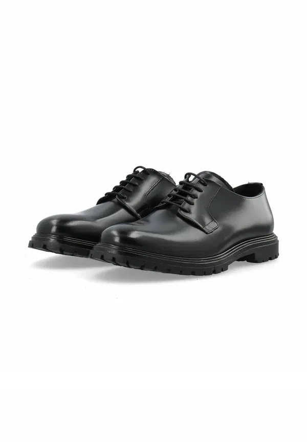 Туфли дерби кожаные Bialoui smart lace ups, белый, черный — фото 2