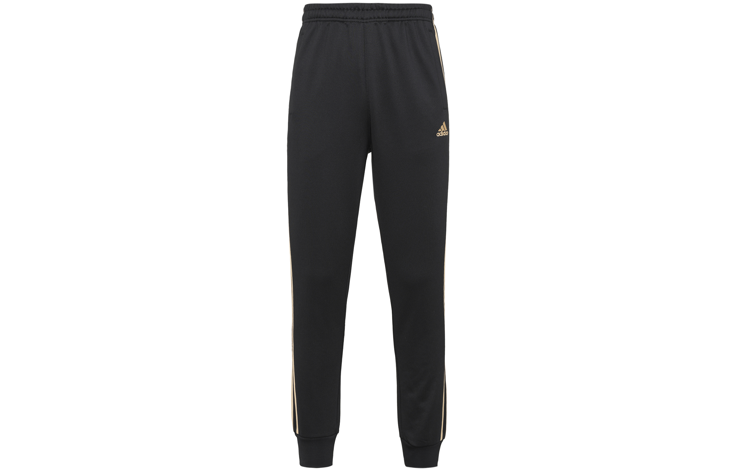 Adidas Sportlife Casual Pants Мужские Черные Золотые — фото 2