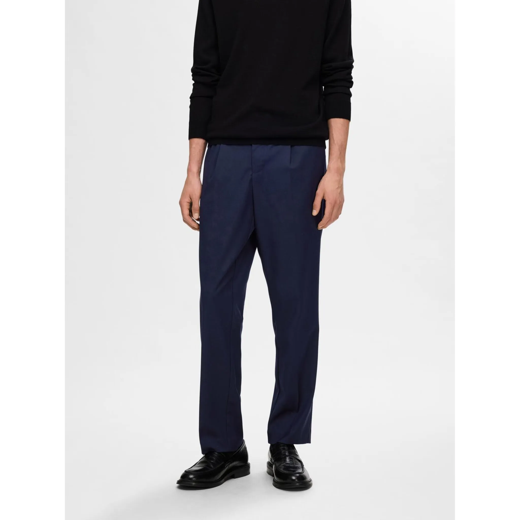 

Брюки-чиносы SELECTED HOMME "SLH190-REG TAPERED LEROY PLEAT PANT NOOS", цвет Sky Captain