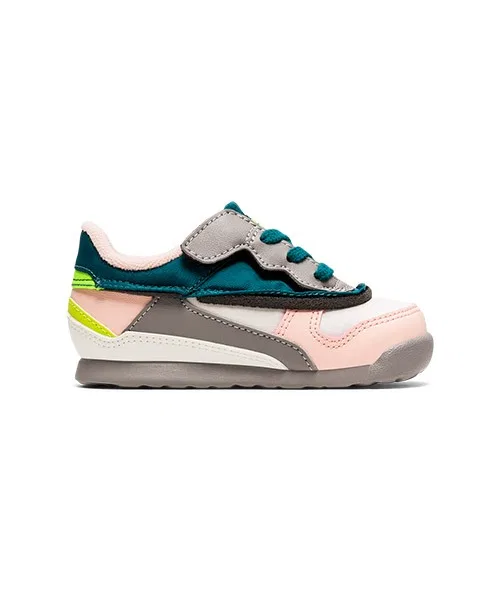 Детские кроссовки Onitsuka Tiger ADMIX RUNNER KIDS зелёные с розовым