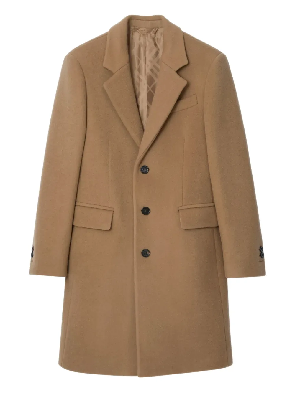 Шерстяное пальто BURBERRY, коричневый