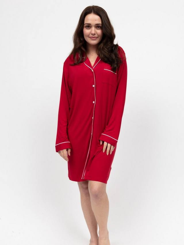 

Ночная рубашка с контрастной отделкой Jersey Cyberjammies, Red