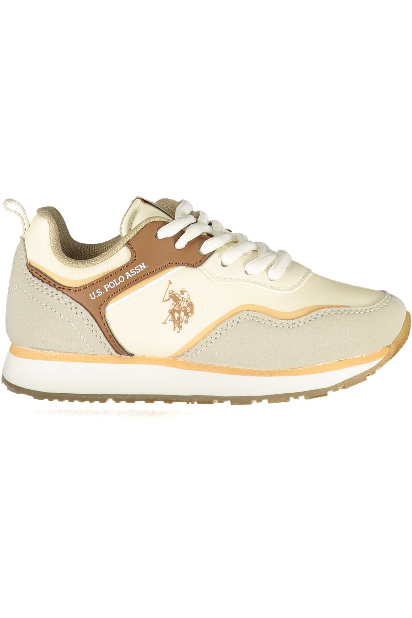 

Кроссовки детские U.S. Polo Assn., бежевый / золотой
