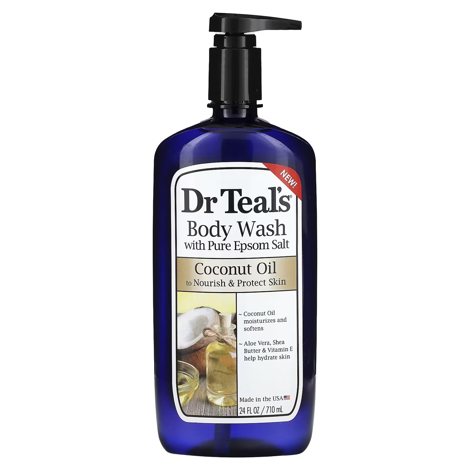

Гель для душа Dr. Teal's с чистым кокосовым маслом с английской солью
