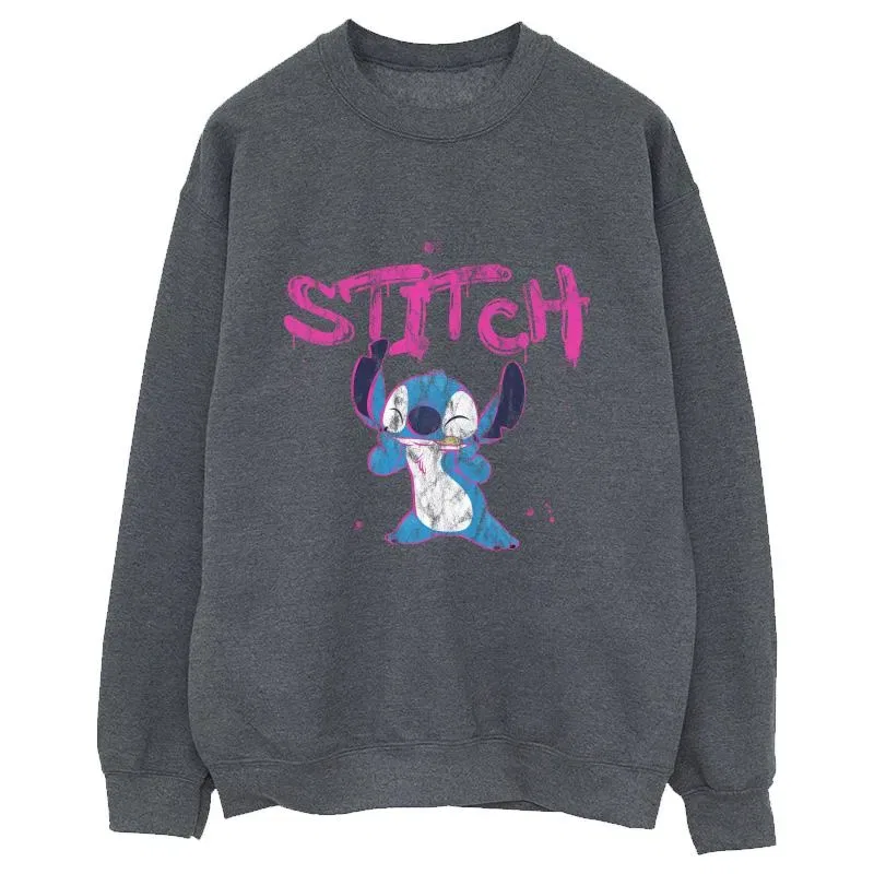 Худи с принтом Lilo & Stitch Disney, темно-серый — фото 2