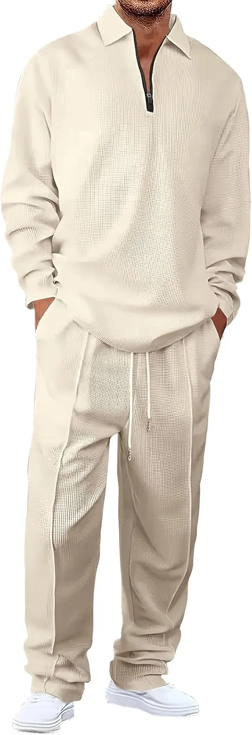 Спортивный костюм из полиэстера, Generic, 2 предмета, Beige