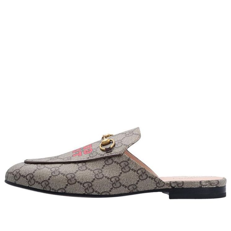 Тапочки (WMNS) GUCCI Princetown Slipper 'Gucci Tiger - Beige Ebony' 687841-UTG10-9760