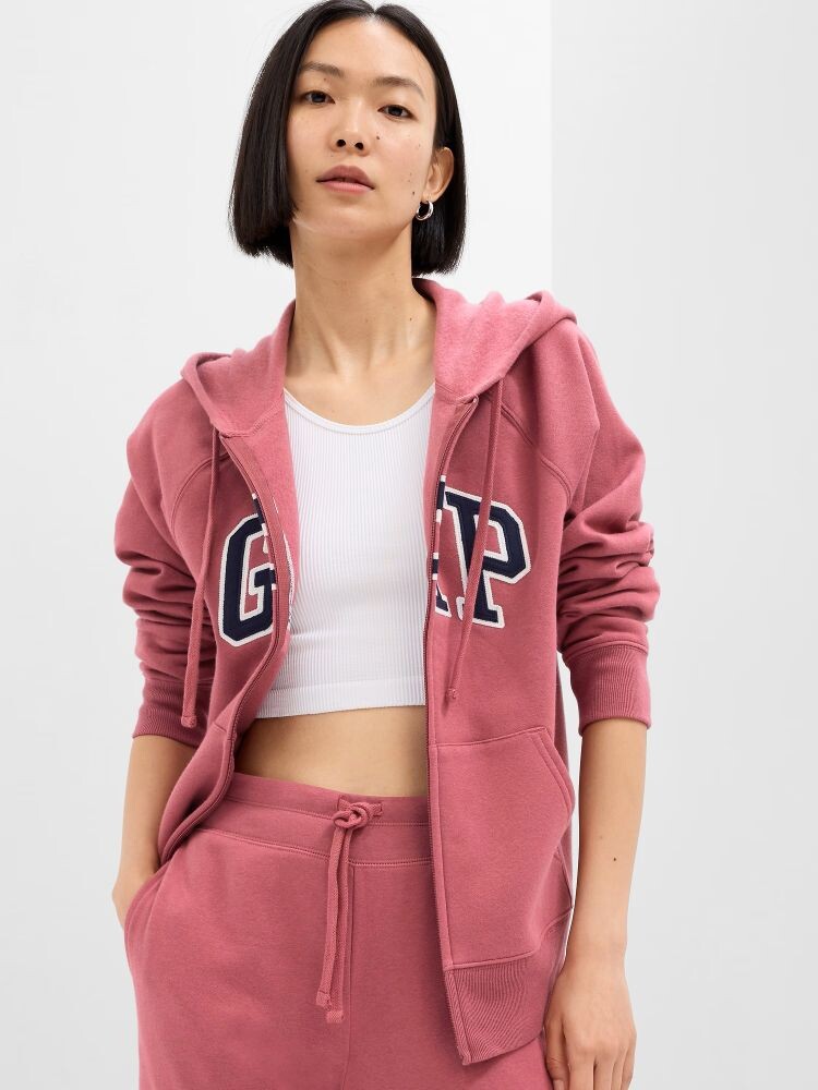 

Толстовка с логотипом и флисом Gap, розовый