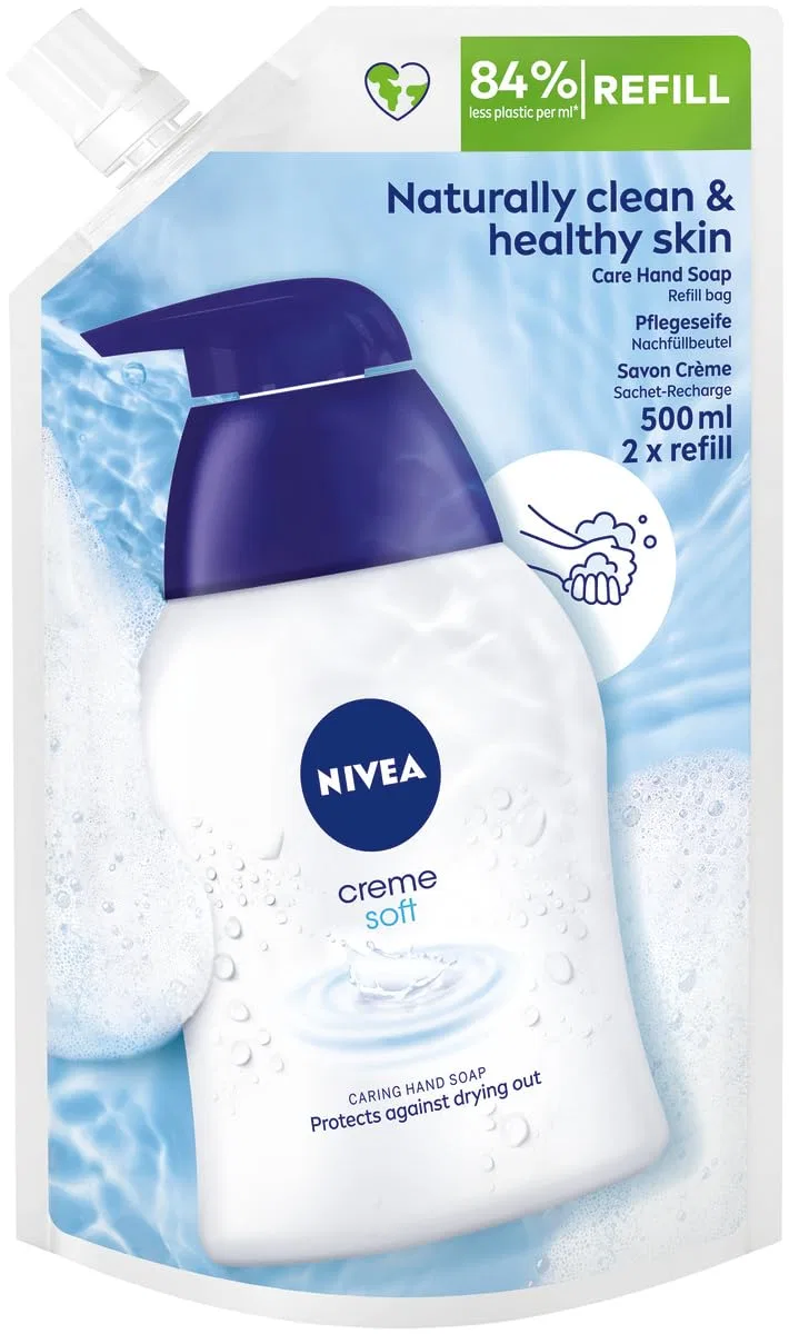 Жидкое мыло для рук «Creme Soft» в сменном блоке от NIVEA Nivea — фото 3