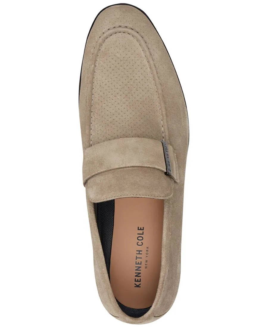 Мужские лоферы Sylvan без шнурков Kenneth Cole New York, бежевый suede — фото 4