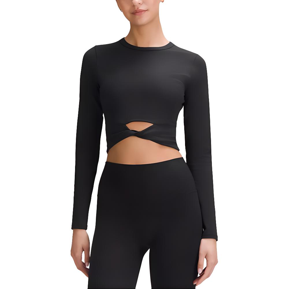 

Lululemon Женская укороченная рубашка Nulu, черная