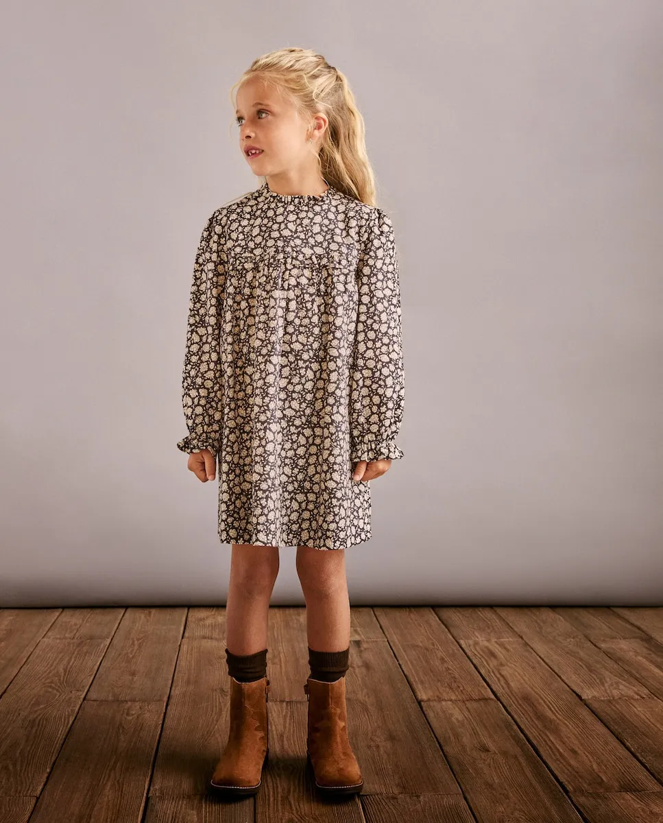 

Детское бестселлерное платье с длинными рукавами из бицветного хлопка Coconut El Corte Inglés