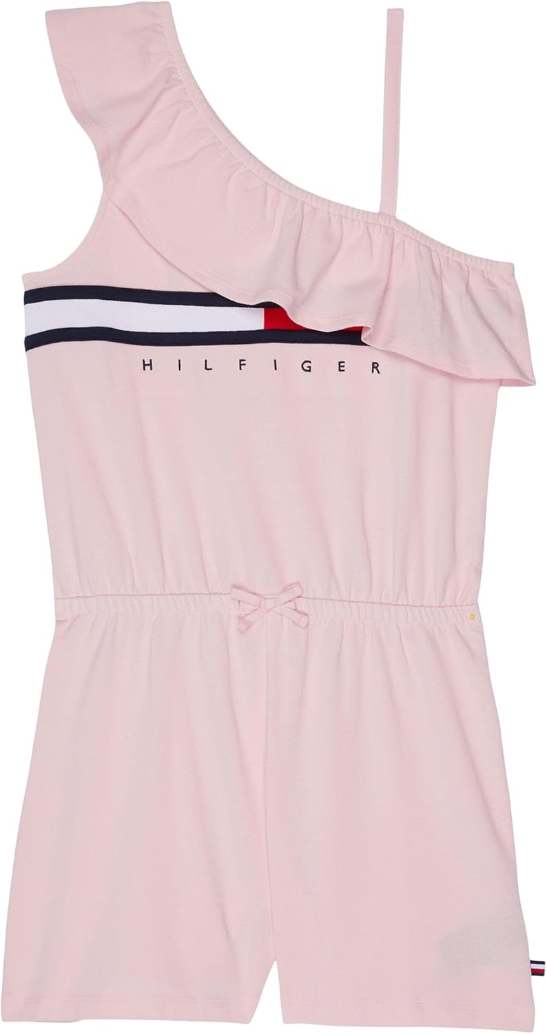 

Вязаный комбинезон Tommy Hilfiger для девочек на одно плечо Tina Flag, Rose Shadow