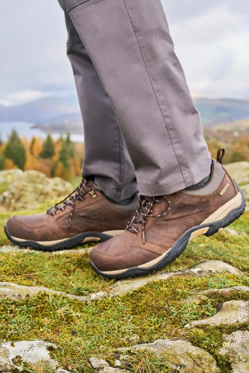 Кожаные ботинки для ходьбы Waterproof Mountain Warehouse, коричневый