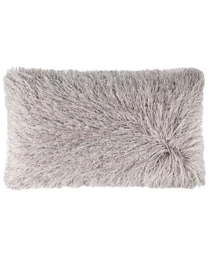 

Подушка Shag Modish Metallic размером 12 x 20 дюймов Safavieh, серебряный