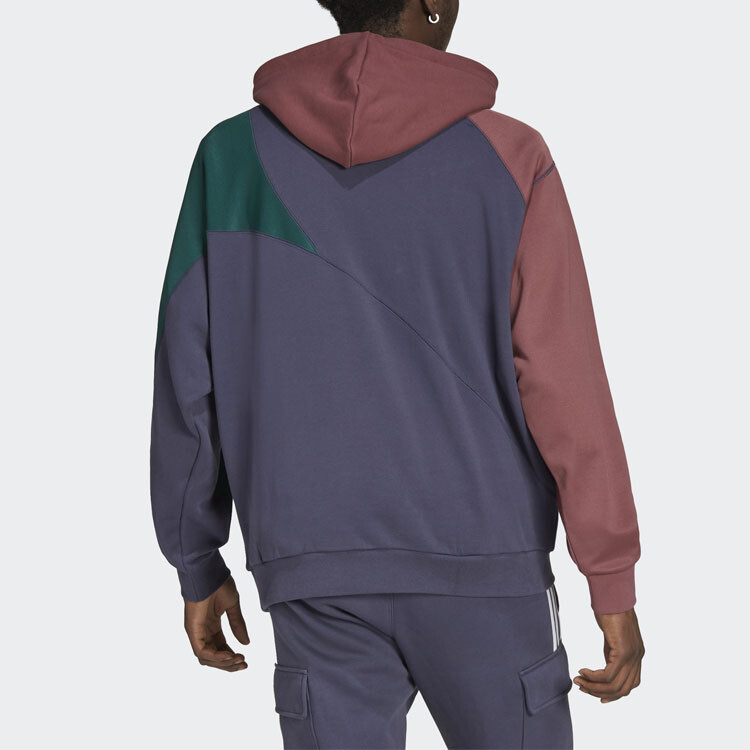 Толстовка мужская ADICOLOR темно-синяя Adidas Originals, темно-синий — фото 3