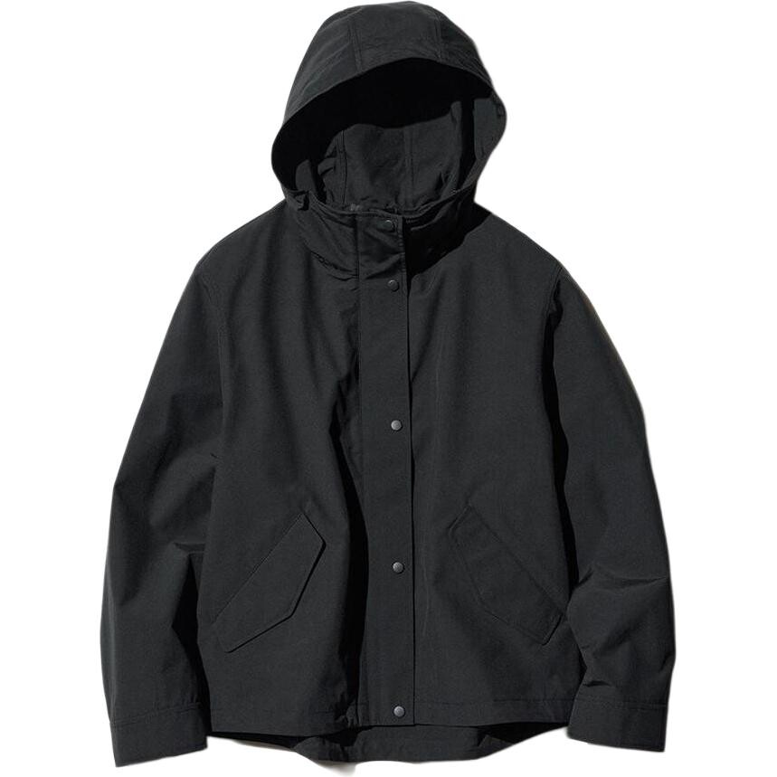 Парка из хлопковой смеси Uniqlo, черный