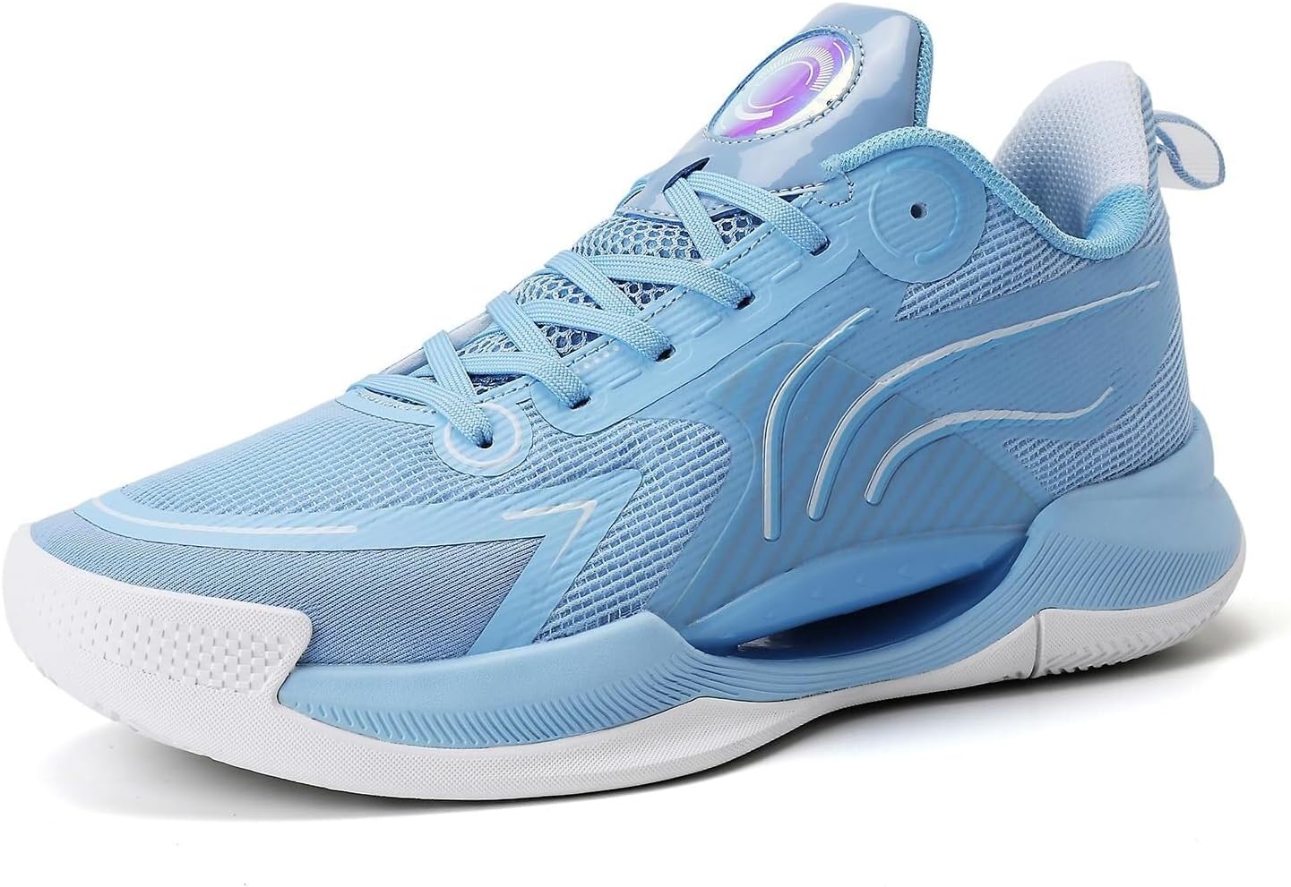 

Баскетбольные кроссовки унисекс, низкие, износостойкие, амортизирующие, дышащие, модные, спортивные, тренировочные, прогулочные Generic, синий