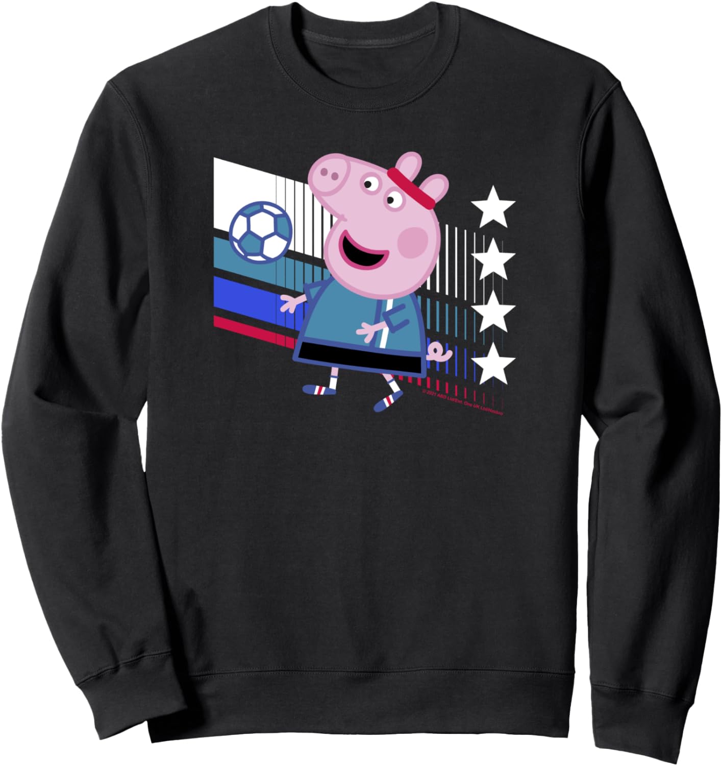 

Толстовка с изображением Свинки Пеппы в цветах британского футбола, черная Peppa Pig, Черный, Толстовка с изображением Свинки Пеппы в цветах британского футбола, черная Peppa Pig