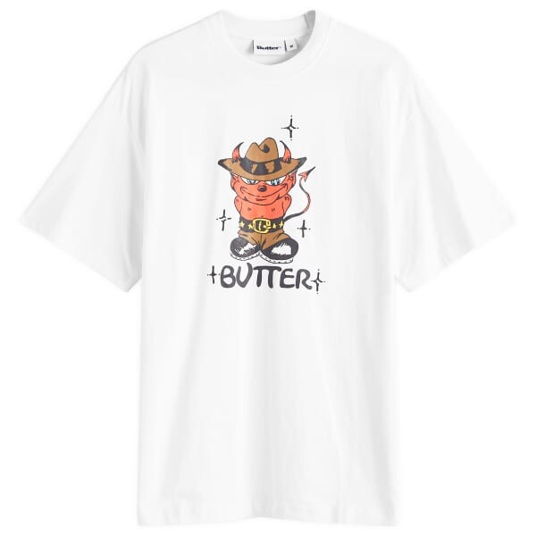 

Футболка с изображением дьявола Butter Goods, белый