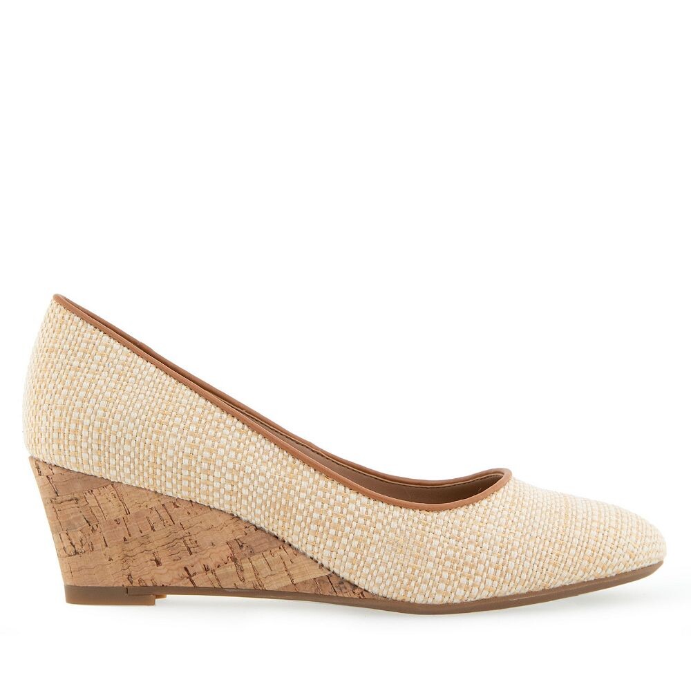 Женские туфли на танкетке Aerosoles Iris, цвет Natural Raffia — фото 2