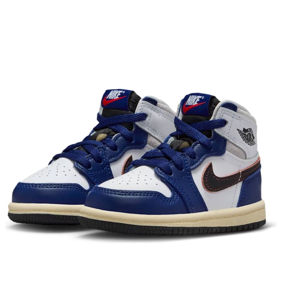 Кроссовки (TD) Air Jordan 1 High OG 'Rare Air Deep Royal Blue', синий — фото 3