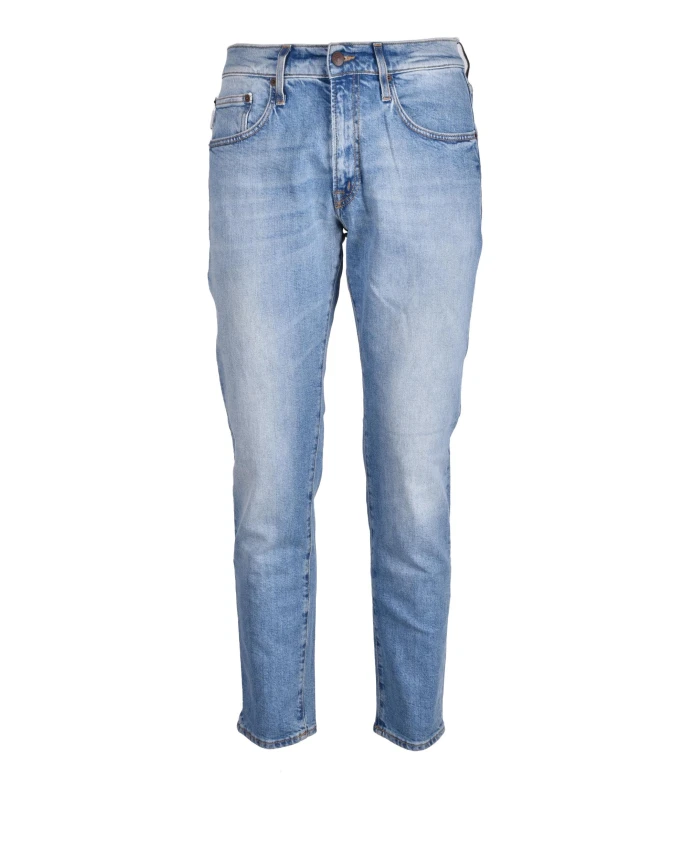 

Джинсы из хлопка и эластана (+) People, синий