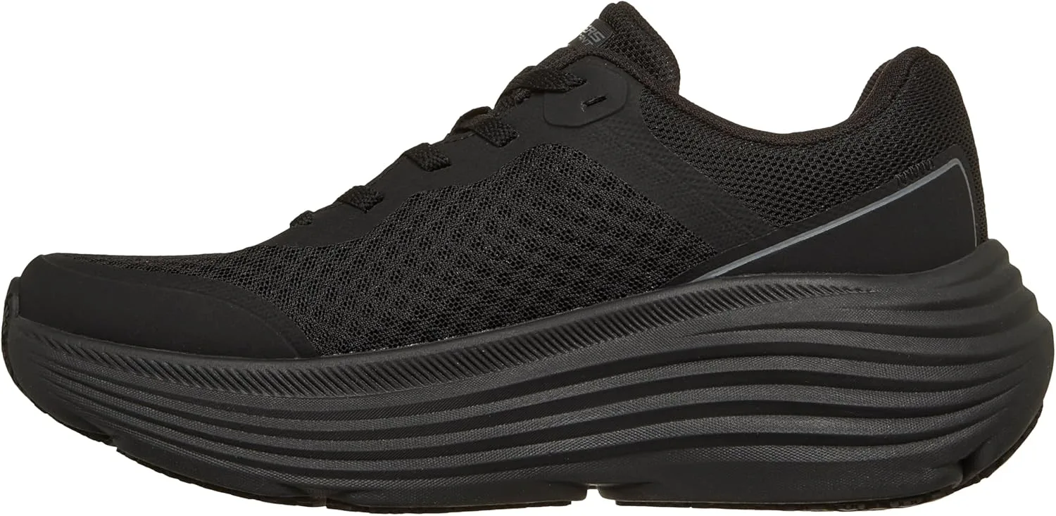 Мужские кроссовки Skechers Engineered Mesh Lace Up Max Cushioning Endeavor Sr изготовлены из сетчатого материала с амортизацией Max Cushioning, черный — фото 3