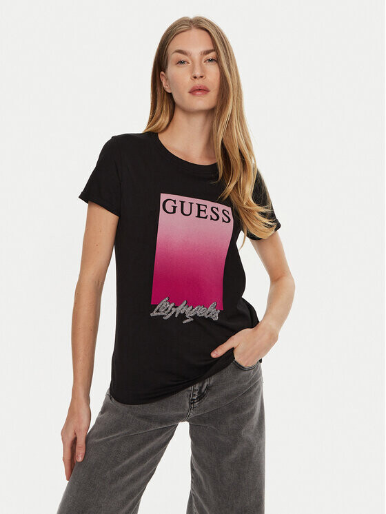 

Футболка стандартного кроя Guess, черный