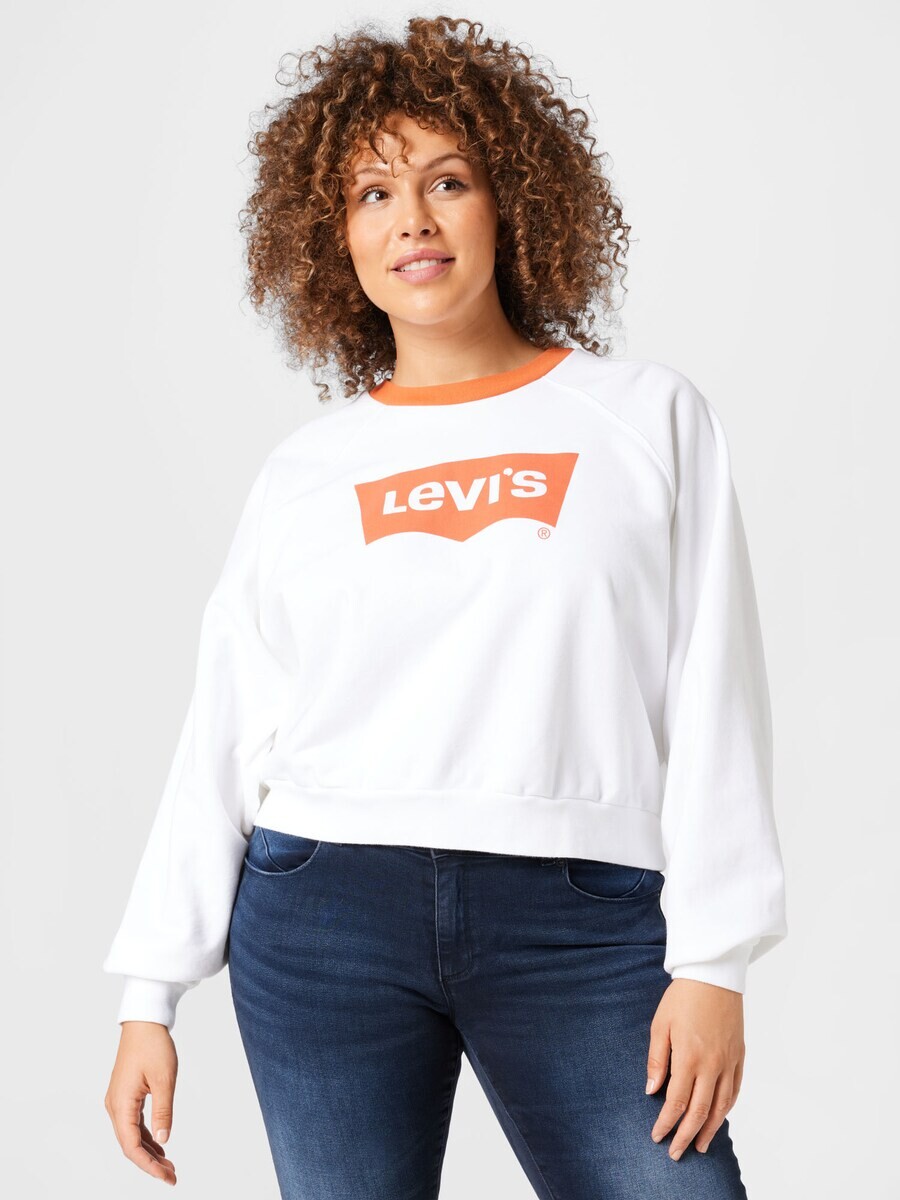 Свитер Levi's Plus Sweatshirt PL Vintage Raglan Crew, белый — фото 2