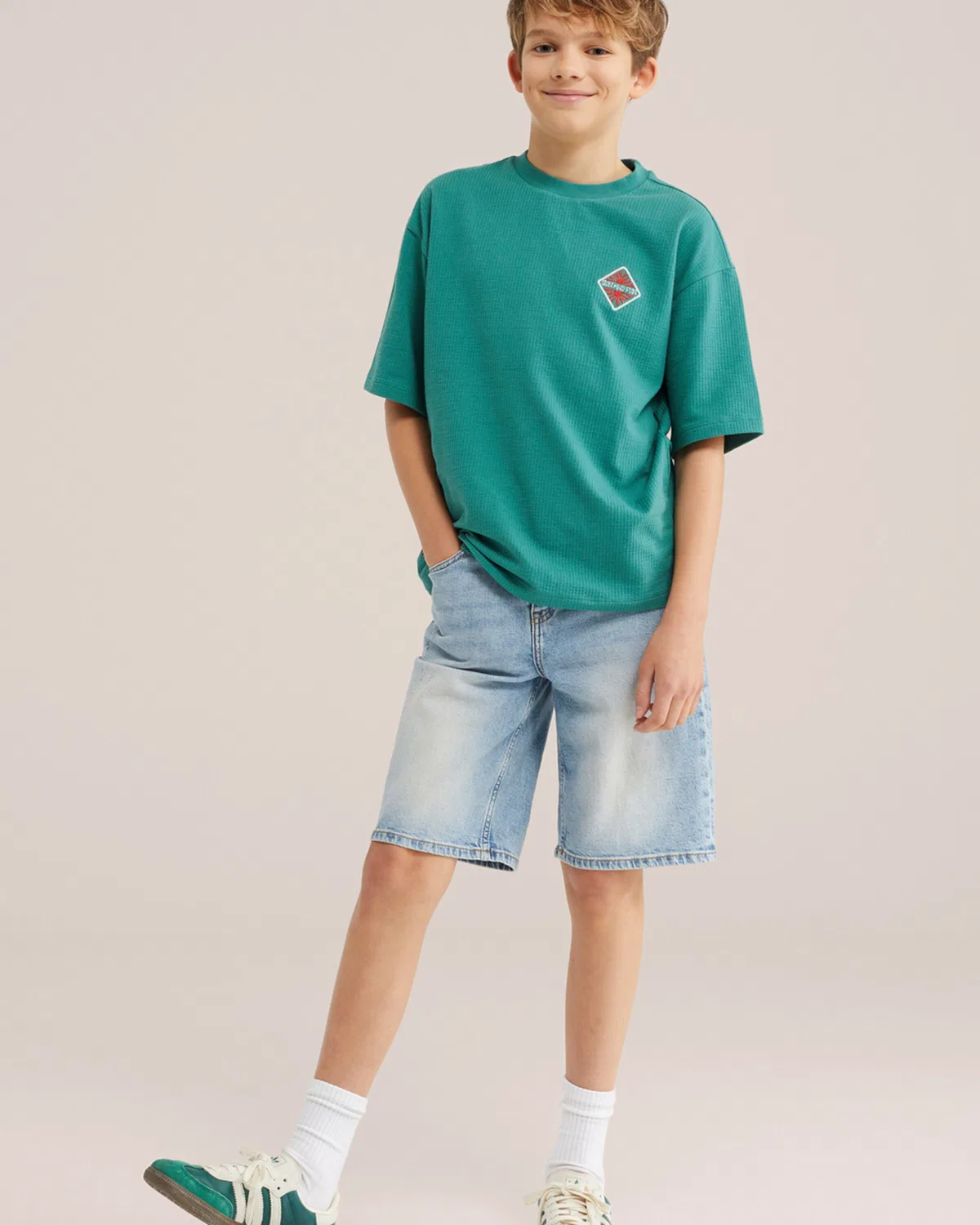 Футболка We Fashion, Petrol — фото 4