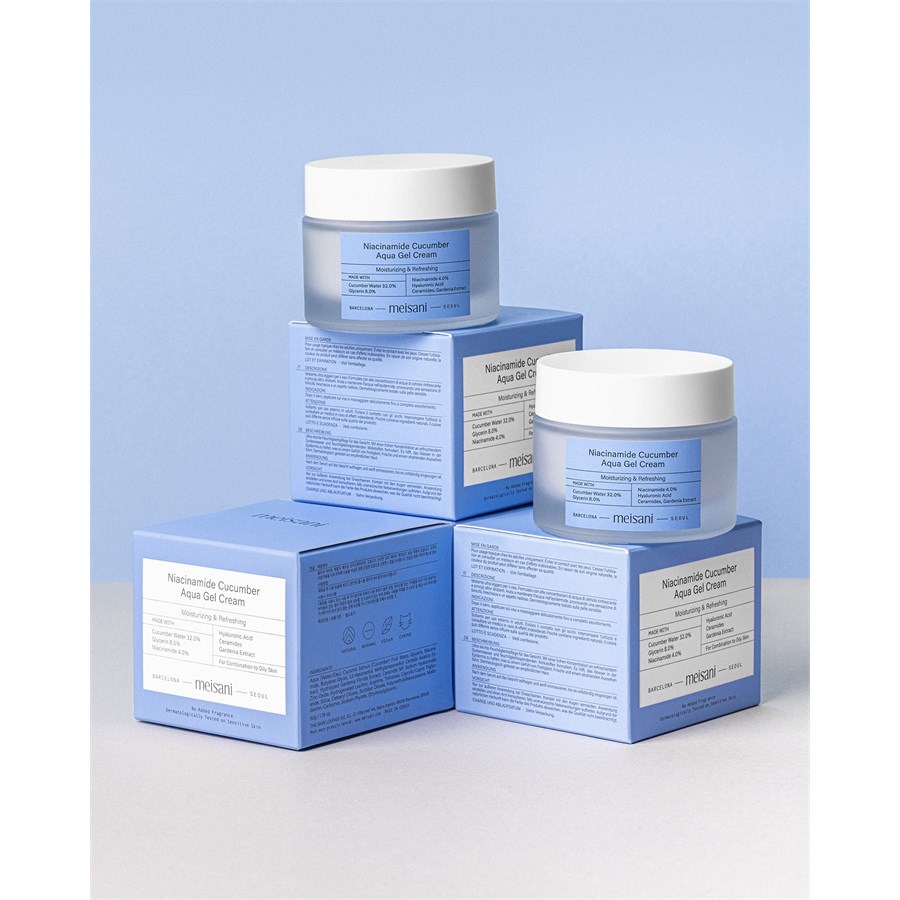 Сыворотка Meisani — Для лица niacinamide cucumber aqua gel cream , объем, 50 мл — фото 3