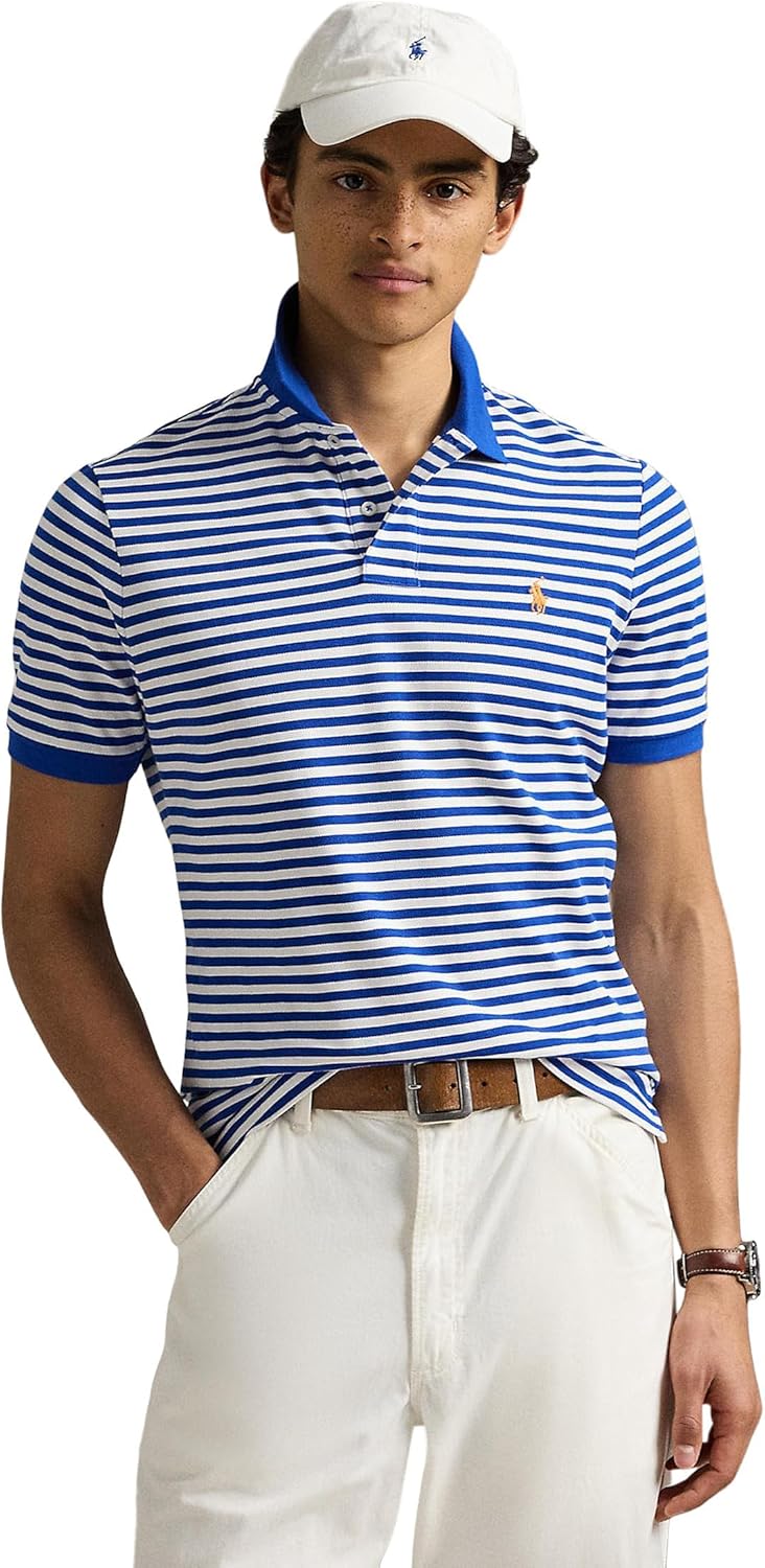 

POLO RALPH LAUREN Мужская короткая футболка Animated Mesh - Classic, Blue Saturn/White, Белый, POLO RALPH LAUREN Мужская короткая футболка Animated Mesh - Classic, Blue Saturn/White