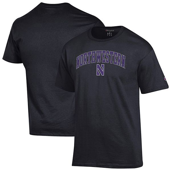

Мужская черная футболка с арочным логотипом northwestern wildcats Champion