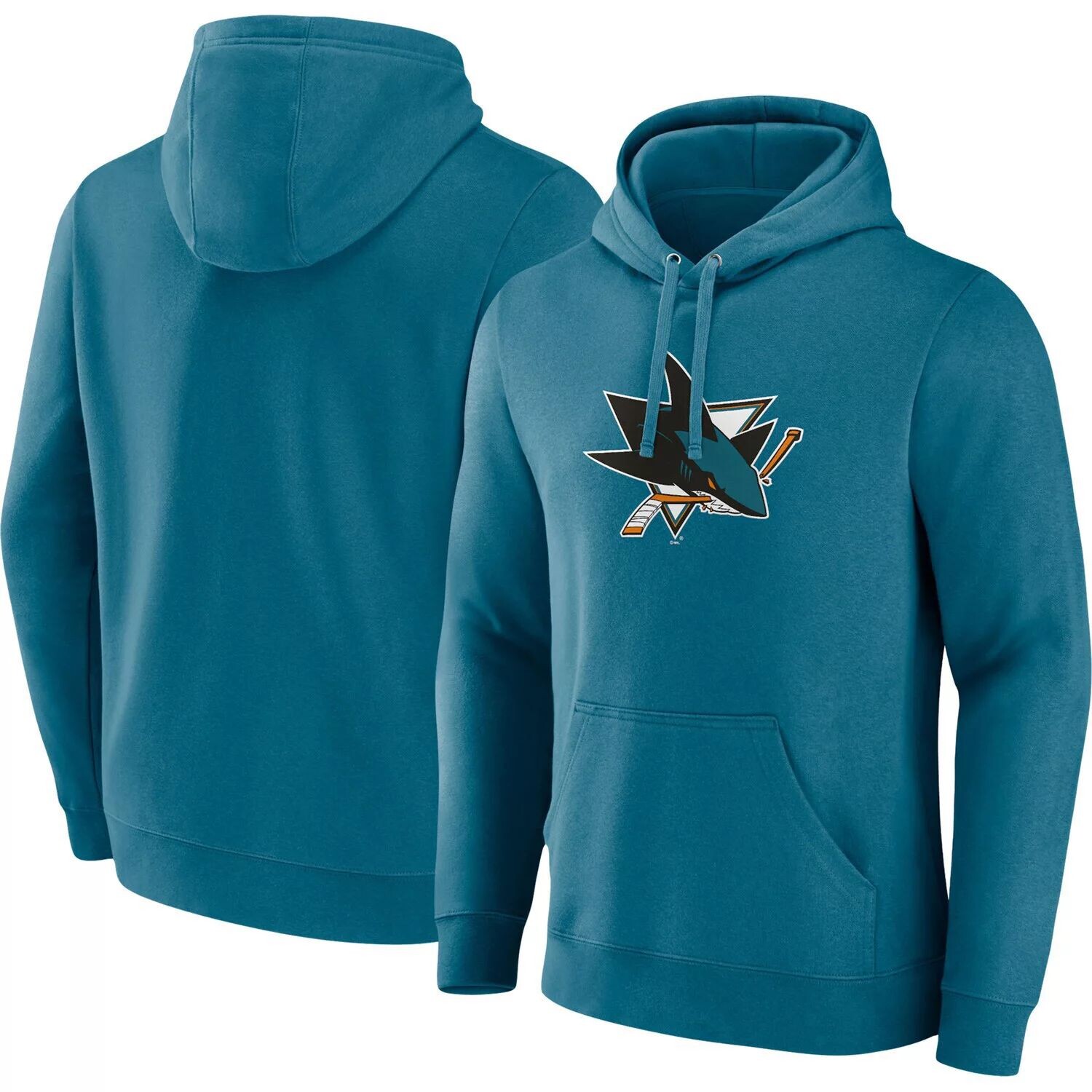 

Мужской темно-бирюзовый пуловер с капюшоном и логотипом San Jose Sharks Primary Fanatics, Зеленый, Мужской темно-бирюзовый пуловер с капюшоном и логотипом San Jose Sharks Primary Fanatics