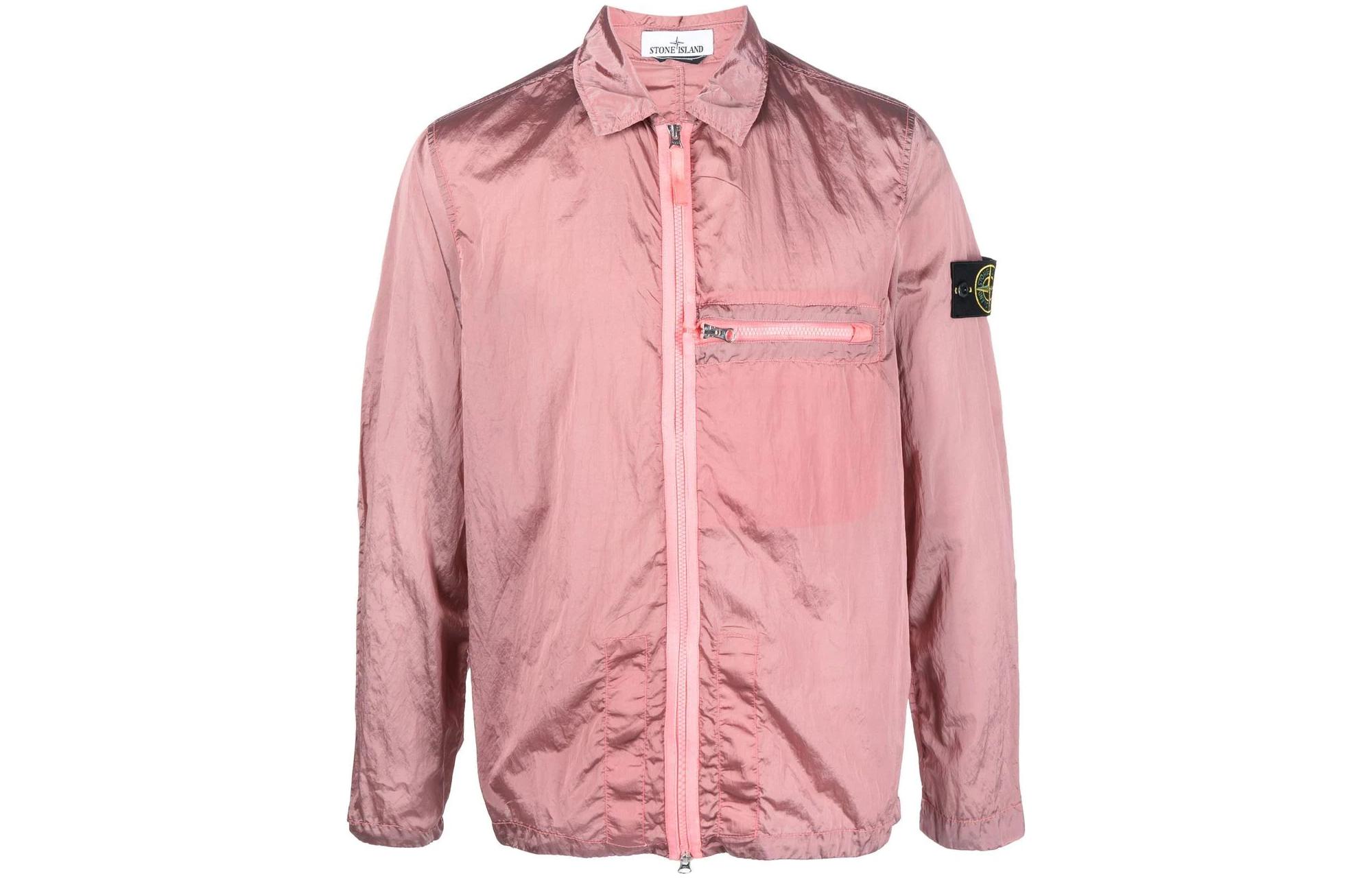 

SS23 Нейлоновая куртка Meta Мужская розовая Stone Island, розовый