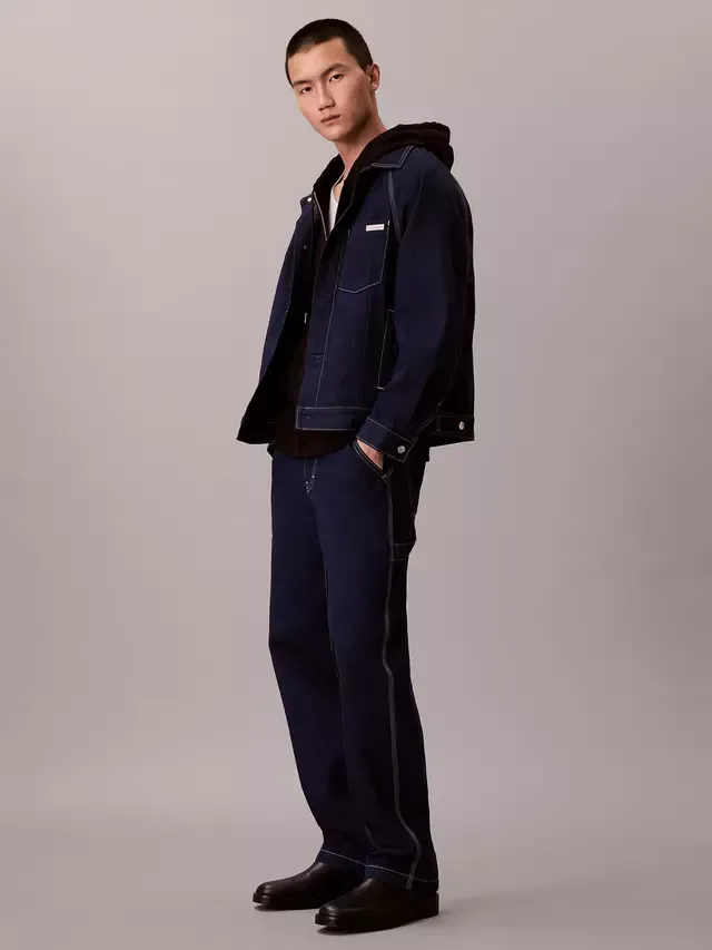 Джинсовая куртка Darted Workwear, цвет Shuriken Calvin Klein — фото 3