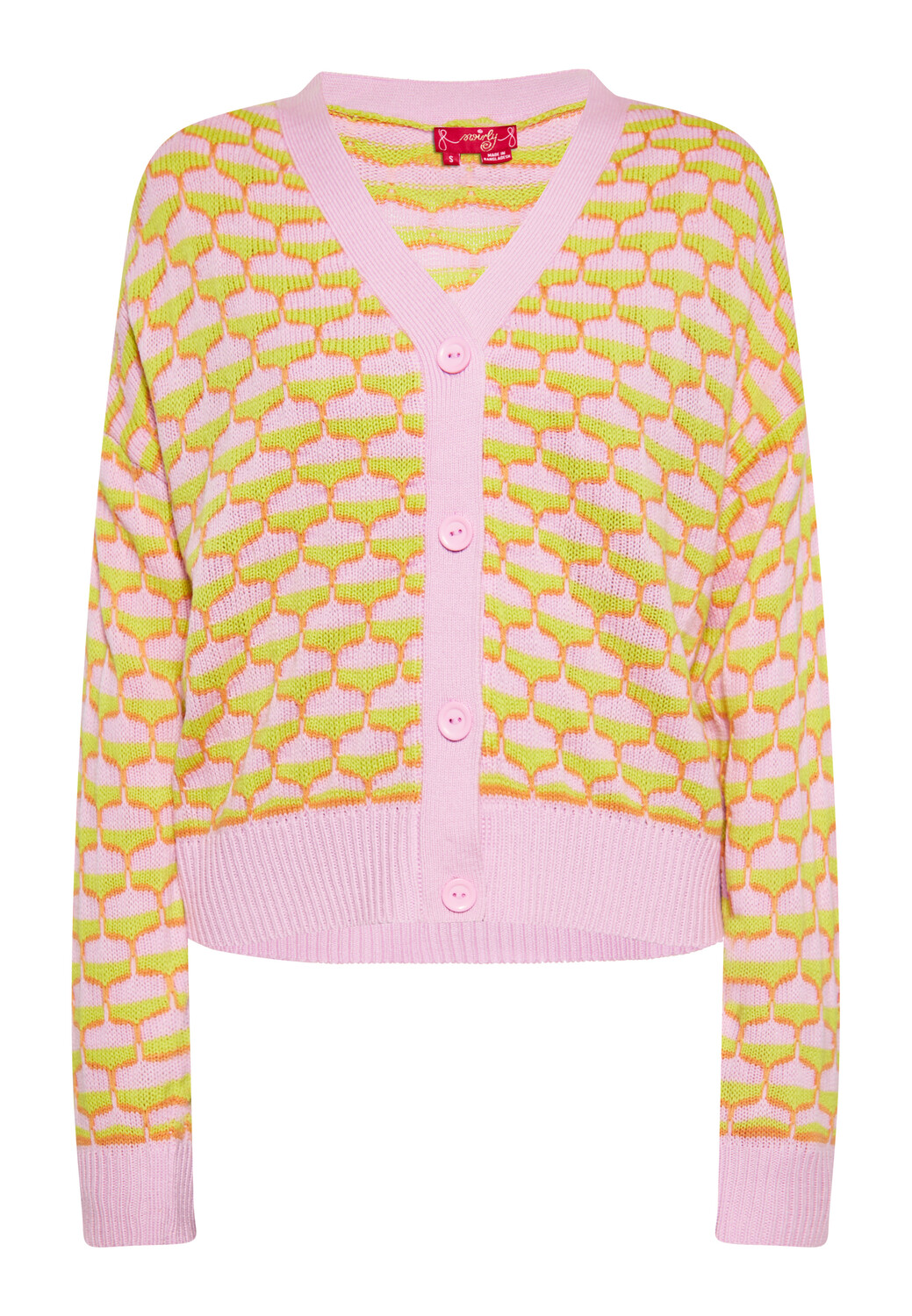 

Толстовка Swirly Cardigan, розовый