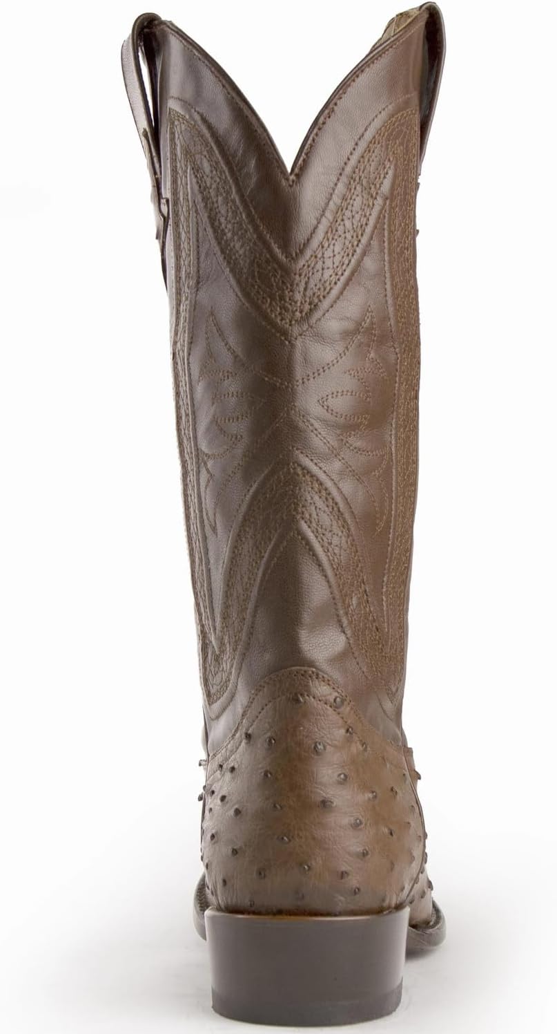 Мужские туфли Ferrini Italia Full Quill Ostrich Colt Kango с заостренным носком — фото 3