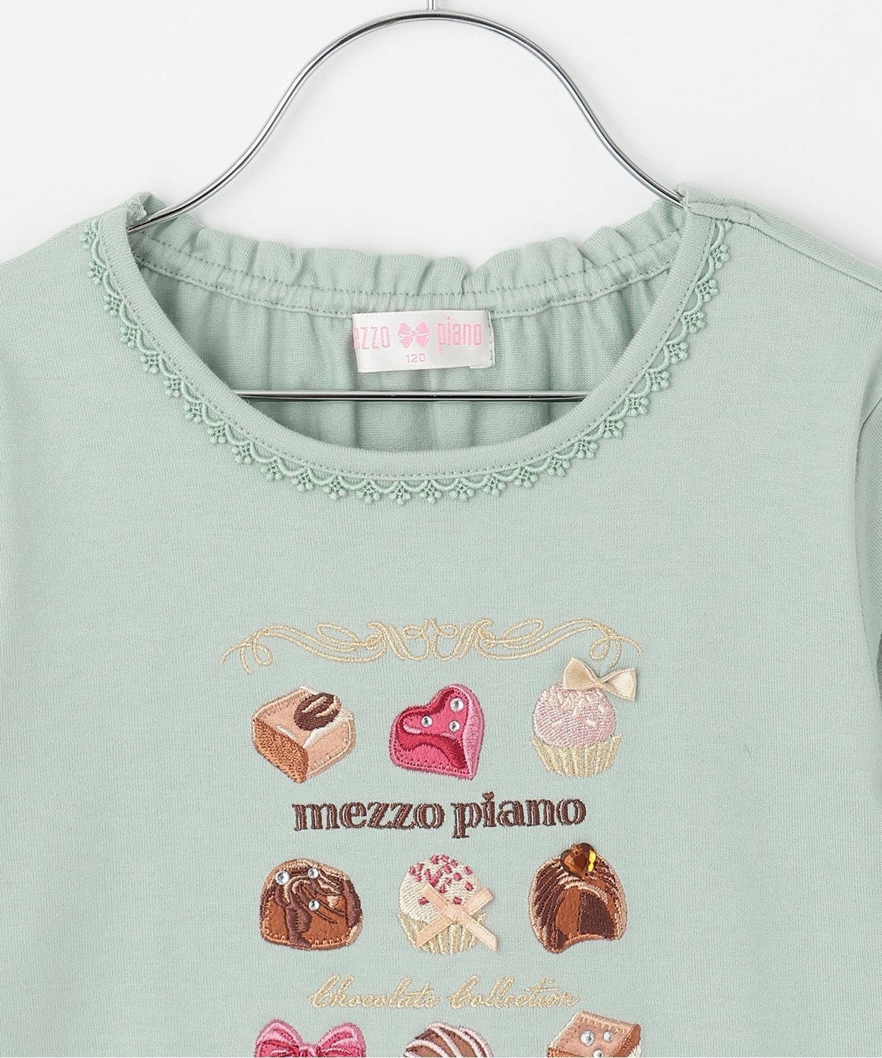 Футболка с длинными рукавами «Коробка шоколадных конфет разных сортов» Mezzo piano, Mint — фото 3