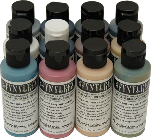 

Аксессуары Badger Air-Brush Co. Stynylrez Primer: 12-Tone Color Pack (2oz)