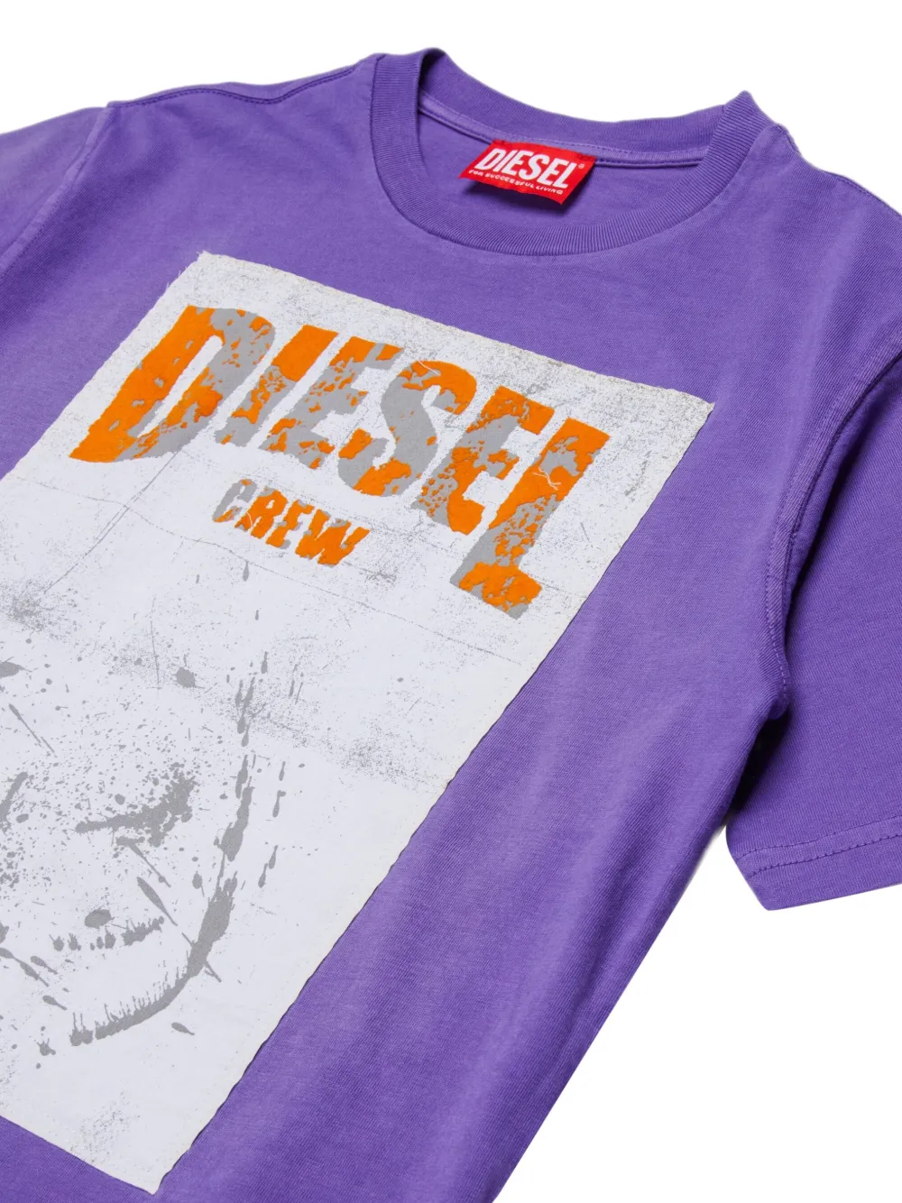 Футболка Tbers Over с графичным принтом Diesel Kids, фиолетовый — фото 3