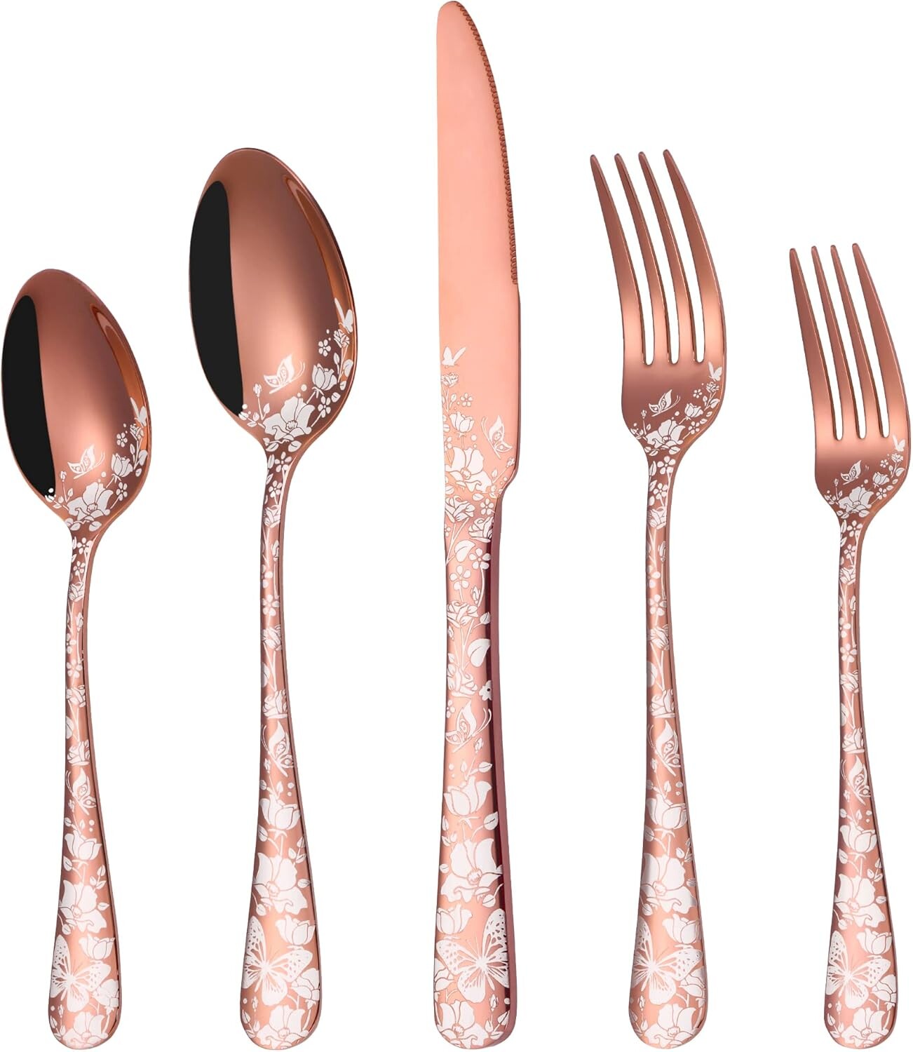 

Набор столовых приборов Stapava из 20 медных предметов, Shiny Rose Gold
