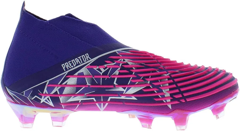 Футбольные бутсы Adidas Predator Edge.3 для твердого грунта, мужские, фиолетовый/металлик/розовый — фото 2
