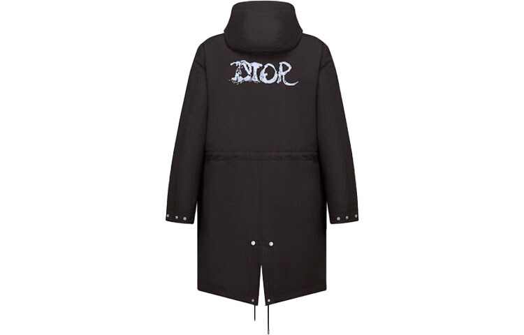 

Ежеквартальные новинки Parka Coat Men Black Dior, черный