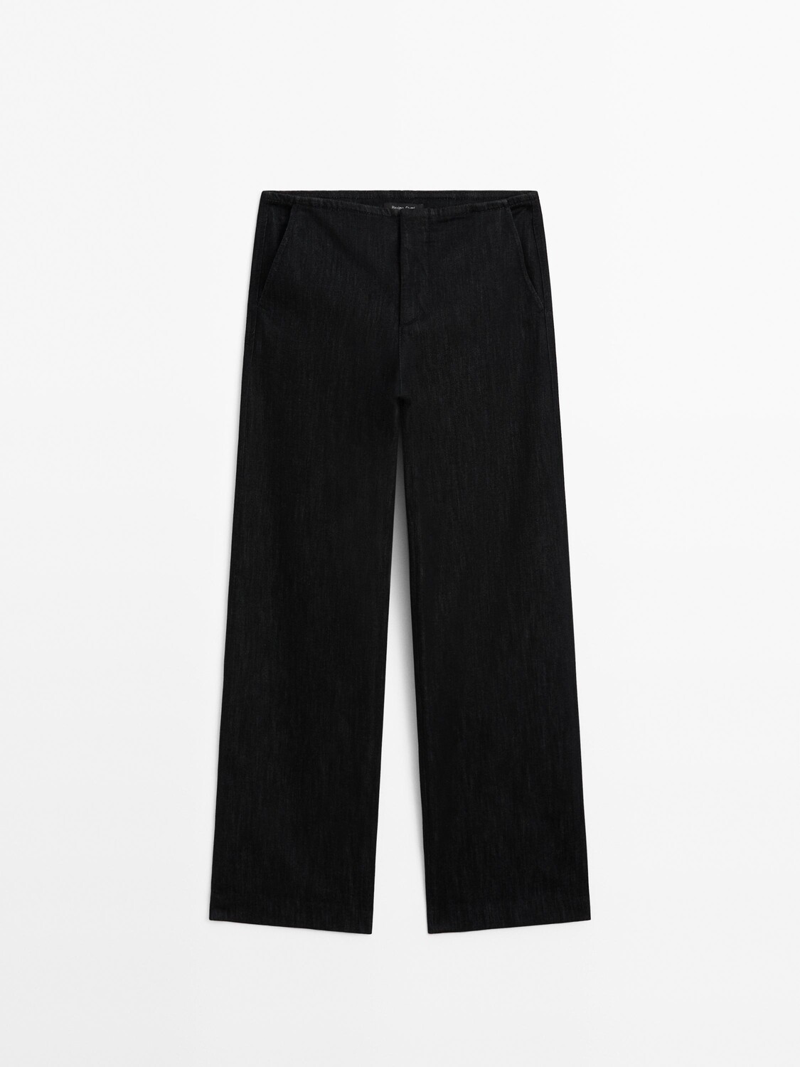 

Джинсы прямого кроя средней посадки. Massimo Dutti, синий